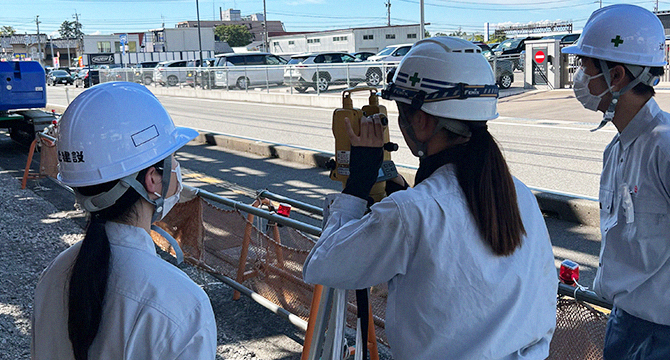 施工管理の仕事を体験できる!